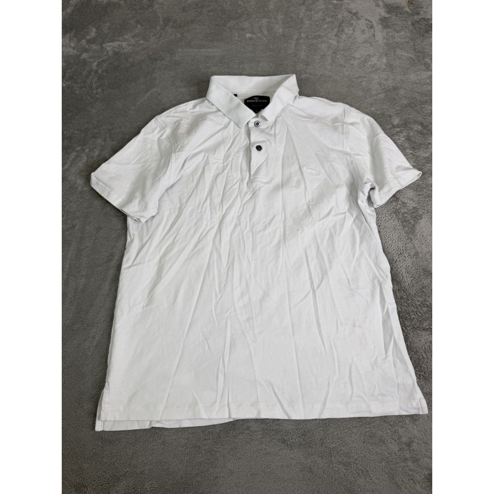 Rodd & Gunn Short Sleeve Polo Shirt Men's Size Medium White